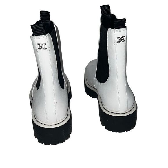 Sam Edelman Laguna Waterproof Lug Sole Chelsea Boot White Pull-On sz 9 $170 MSRP - Picture 5 of 9